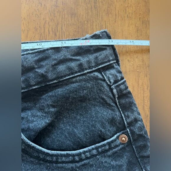 Zara Charcoal Black Wash High Rise Denim Mom Jeans Size 2 - Picture 4 of 8